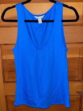 CLOSET CLOSEOUT SALE - Banana Republic Royal Blue Scoop Neck Tank - Medium.